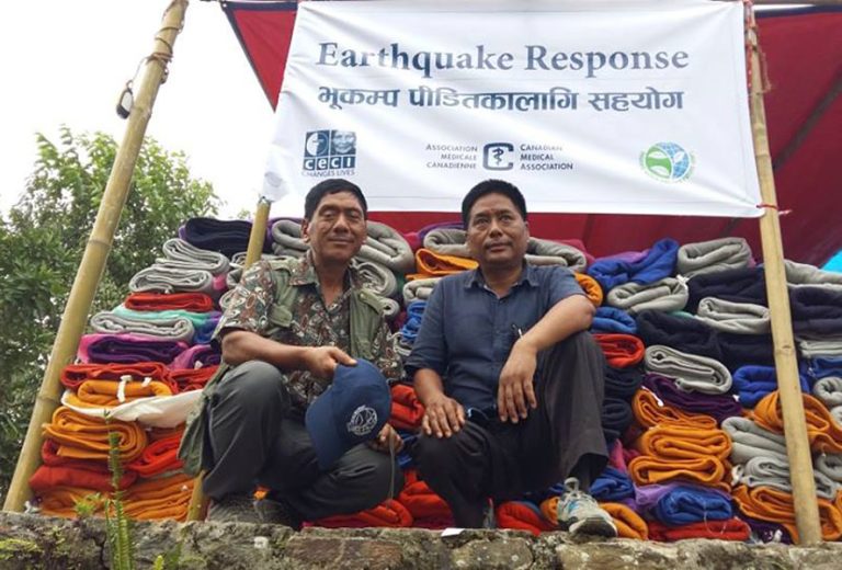 Relief material ready to be distributed by OWF.